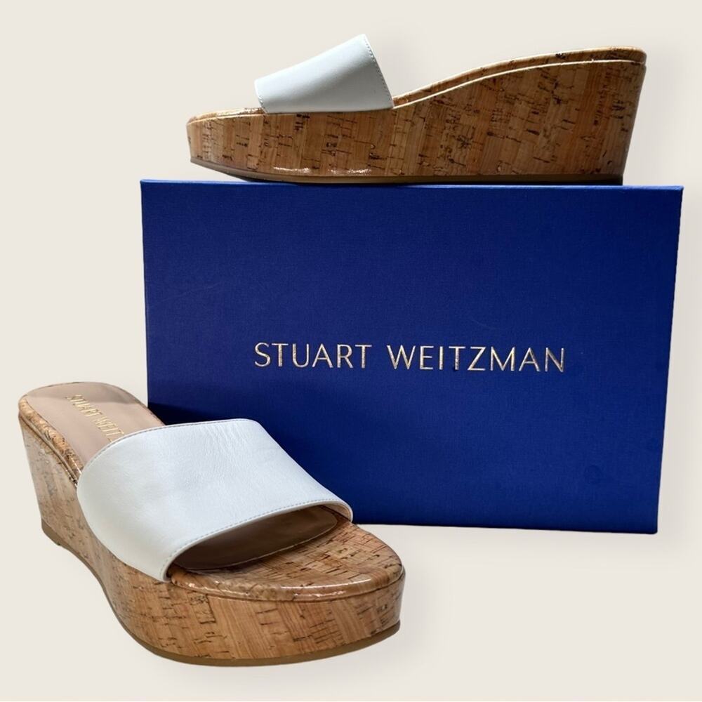 LNWB | Stuart Weitzman | Summer Wedge | White | Size 9.5B - Picture 1 of 16